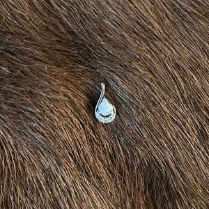 Opal and Diamond Pendant